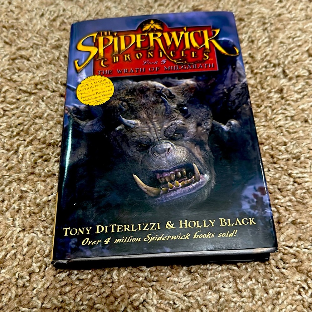 The Spiderwick Chronicles The Wrath of Mulgarath book 5 hardback with sleeve